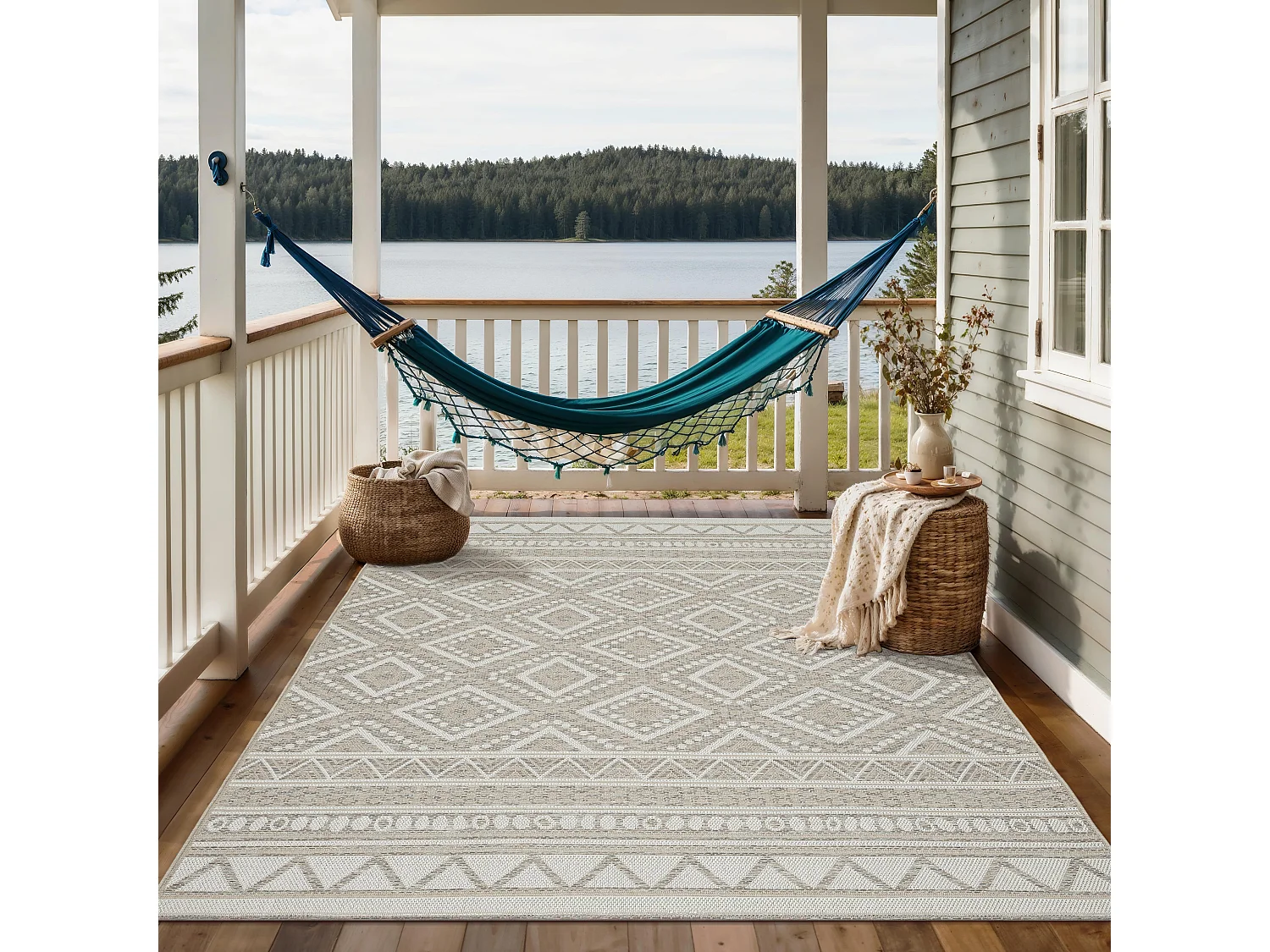 Teppich Outdoor Indoor modern design - Beige - 300 x 400 cm